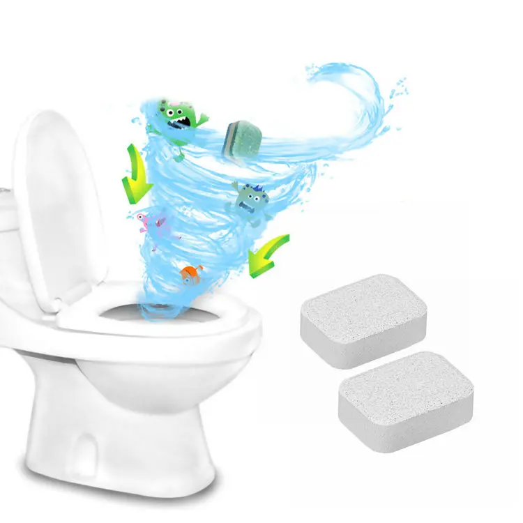 

Multifunctional Effervescent Toilet Cleaner Toilet Deep Cleaning Automatic Bleach Toilet bowl cleaning tablet, White