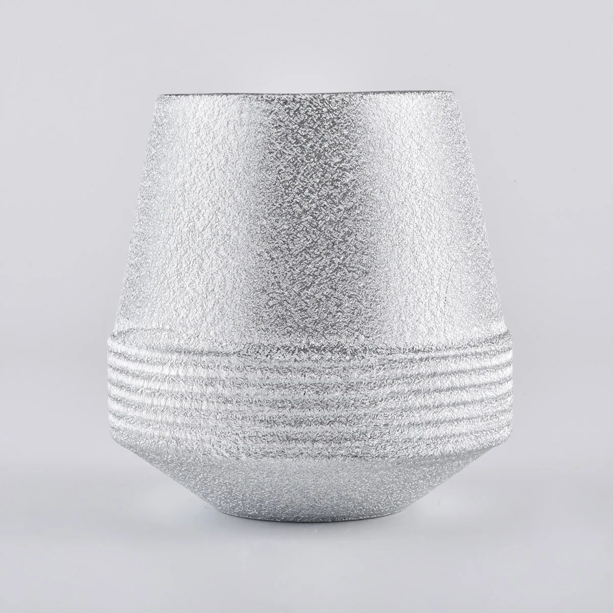 silver painting ceramic candle holders manufacturer