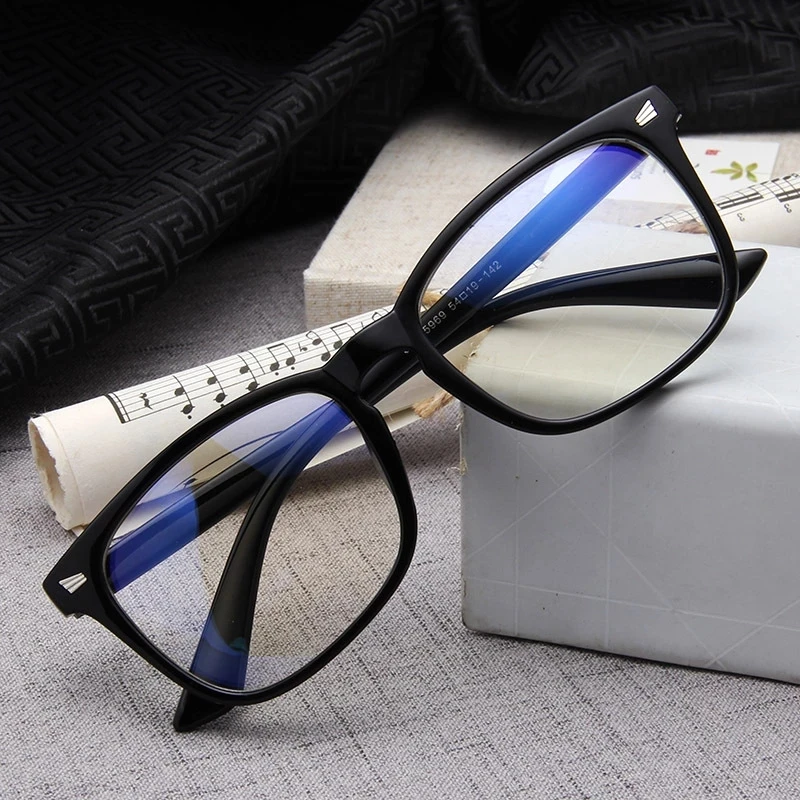 

Anti Blue Rays Blocking Light Computer Gaming Square Glasses Optical Frame For Eye Retro Spectacles, 5 colors