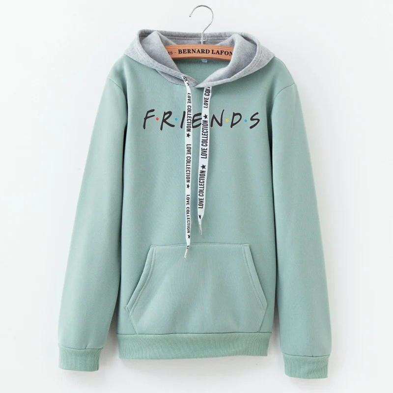 

2021 New Harajuku Crew Neck Sweats Friends Printing Hoodies Sweatshirts Women Clothing Feminina Loose Women's Outwear Fall, As pictures
