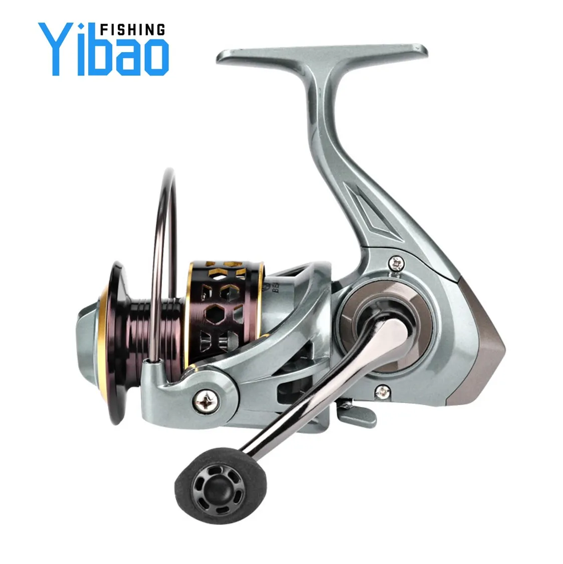 2022 New YIBAO Fishing Spinning Reels 2000 3000 4000 5000 6000 7000 Metal Spool Cup 5.2:1 Ratio Pan Spinning Fishing Reels