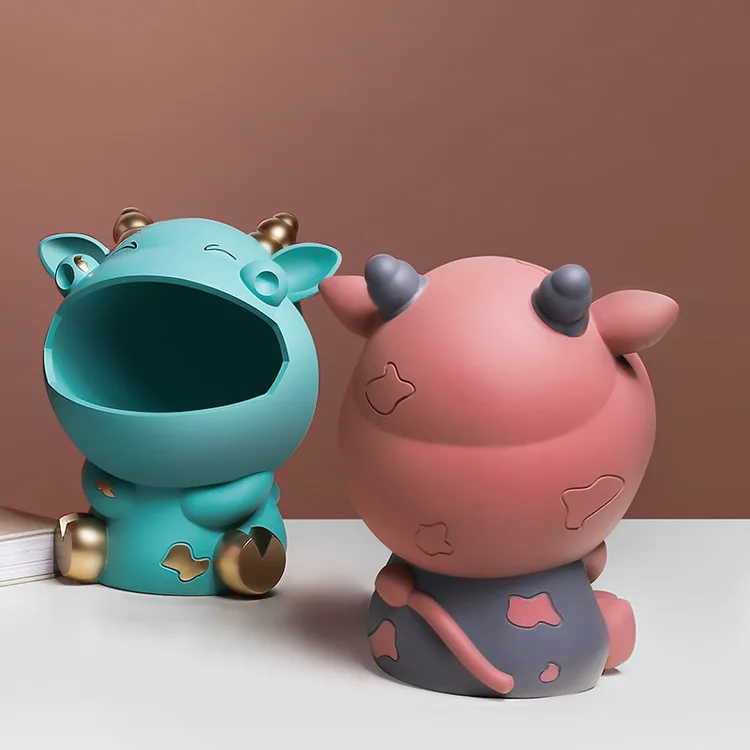 

Cow shape table candy store key porch living room small furnishings, As photo