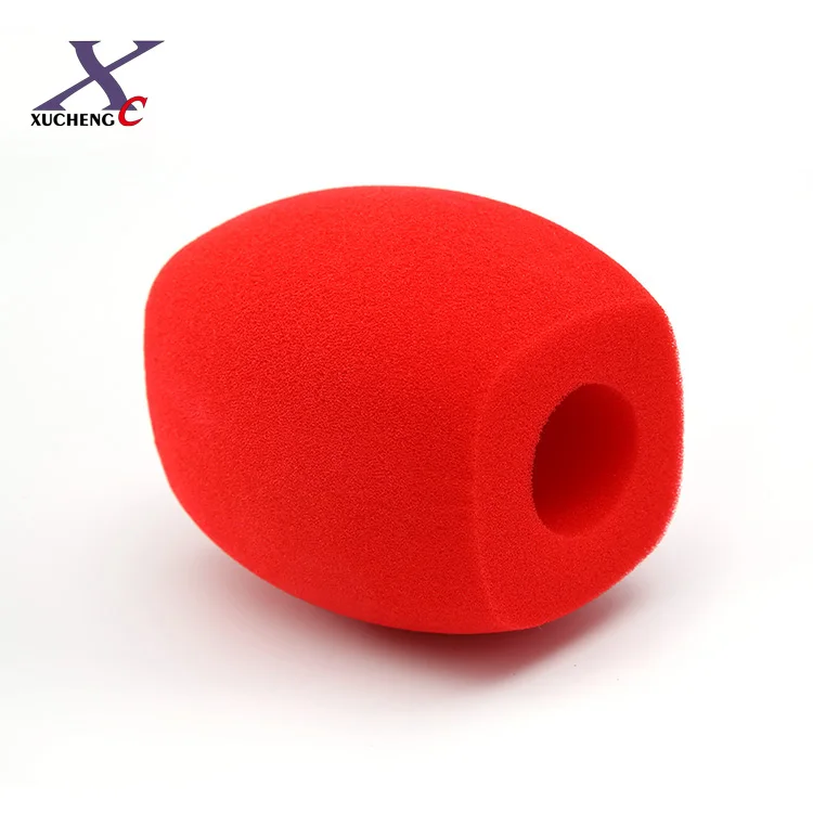 

Print logo microphone foam windscreen mic sponge, Gray,yellow,blue,black,red and customized