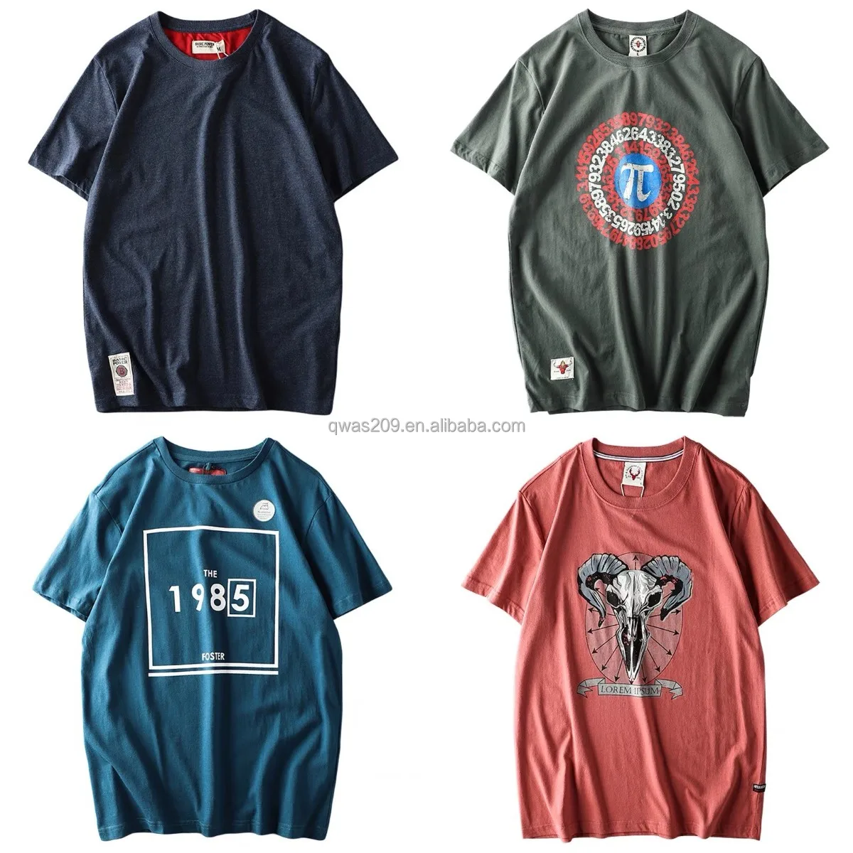

2021 Custom Fashion Tee Cotton Pullover men's short sleeves t shirts causal sport undershirt for boys