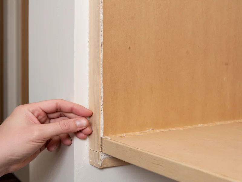 Proper cabinet shimming technique for uneven walls
