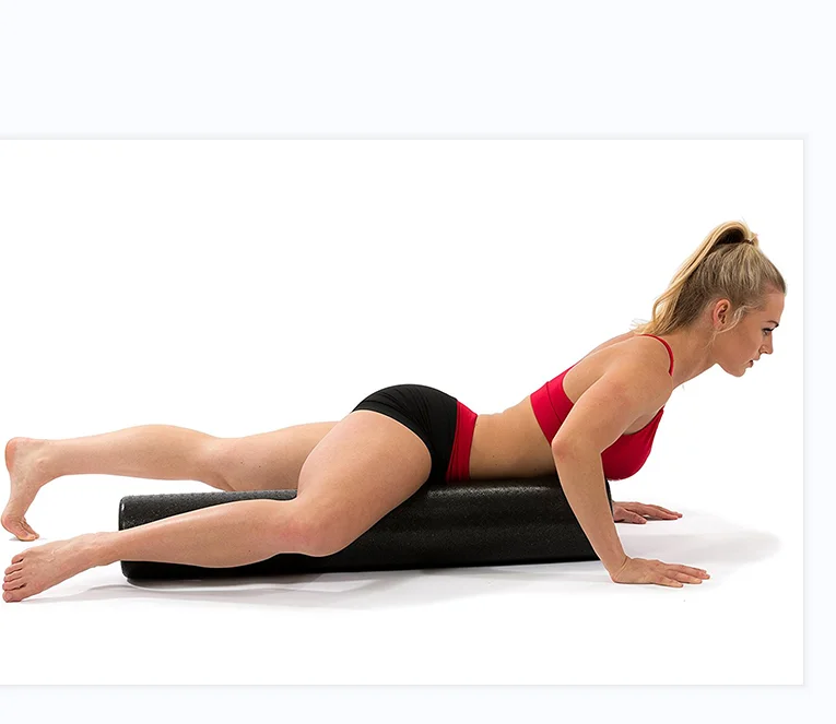 

TTSPORTS High Density Hard Fitness Pilates Epp Black Custom Logo Round Massage Yoga Foam Roller, Customized color