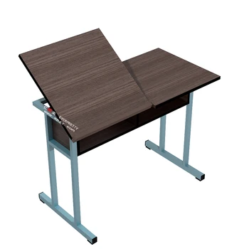Adjustable Height Folding Draft Table Drawing Desk Drafting Table