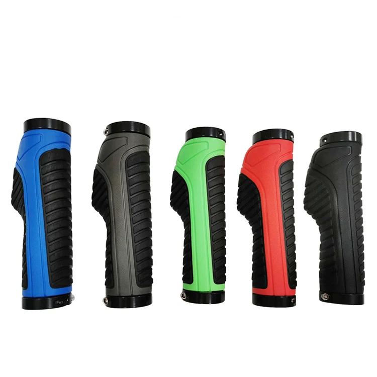 

Bicycle Parts MTB Road Bike Double Lock Shock-absorbing Anti-skid Soft Bike Grips Handlebar For Riding Cycling