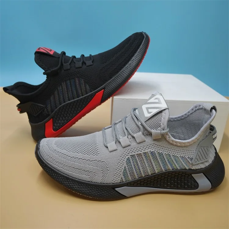 

F-915 top quality Wholesale Fashion Fly Knitting Sports Walking Shoes For Men 2020 Design