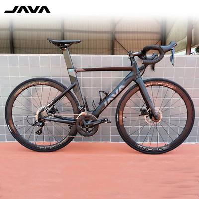 

2021 Java Siluro3 Granata road bike 18/20/22 speed carbon fiber fork racing bike for adult, White / black/blue