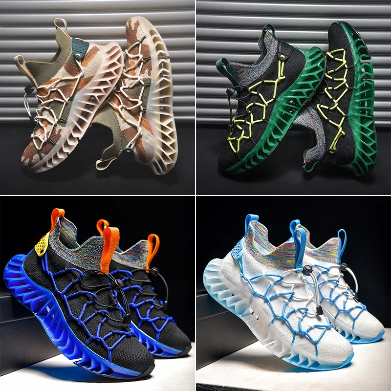 

New High Quality Fashion Blade Men Shoes Athletic Custom Running Sports Trainers Tenis Men Casual Sneakers Zapatillas Hombre