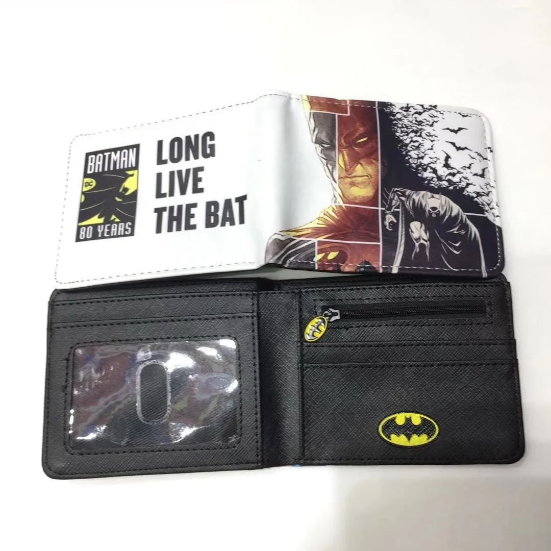 

Professional PU PVC Wallets Supplier Adult Student Anime Fan Boy Girl Wallet Marvel Dragon Ball Naruto Superhero Batmans Wallet