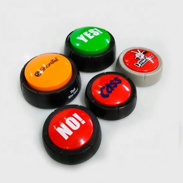 
In stock custom message sound talking push recordable button for learning 
