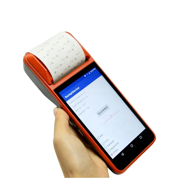 

Android 4G/Wifi/BT device point of sale machine portable pos with printer R330-G