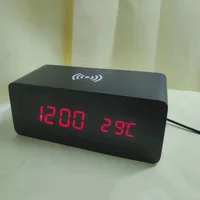 

wood mobile phone charger clock qi wireless charger, clock with wireless charger usb bluetooth clock, wireless charger led clock