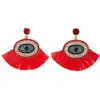 VRIUA 2019 Hot Style Earrings Bohemia Demon Eye Hand-Woven Beads Tassels Earphone