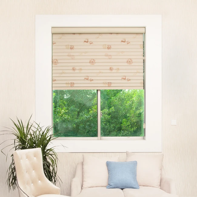 
New Design Shangri-la Roller Home Office Sheer Blinds Shade Custom Size Shutter Windows Fabric Curtain Sheer with Blinds 