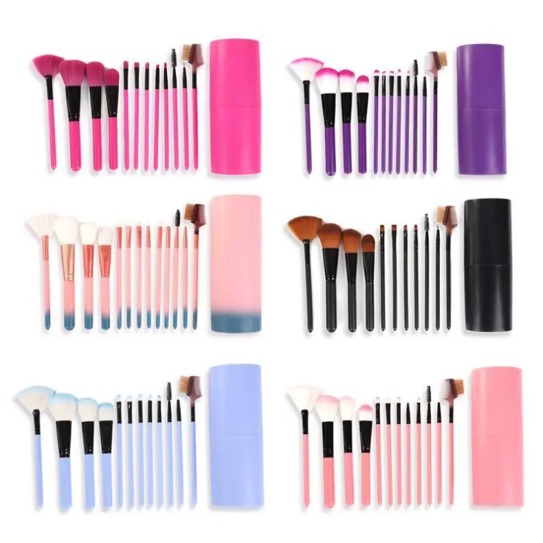 

Xiaoda2021 Latest Quicksand Drill Professional Portable Private Label Cosmetic 12 Pcs Powder Makeup Brush Set, 7 colors