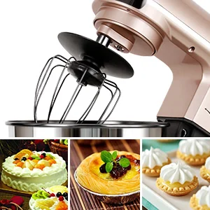 Electric Compact Stand Mixer with 5L Glass Bowl