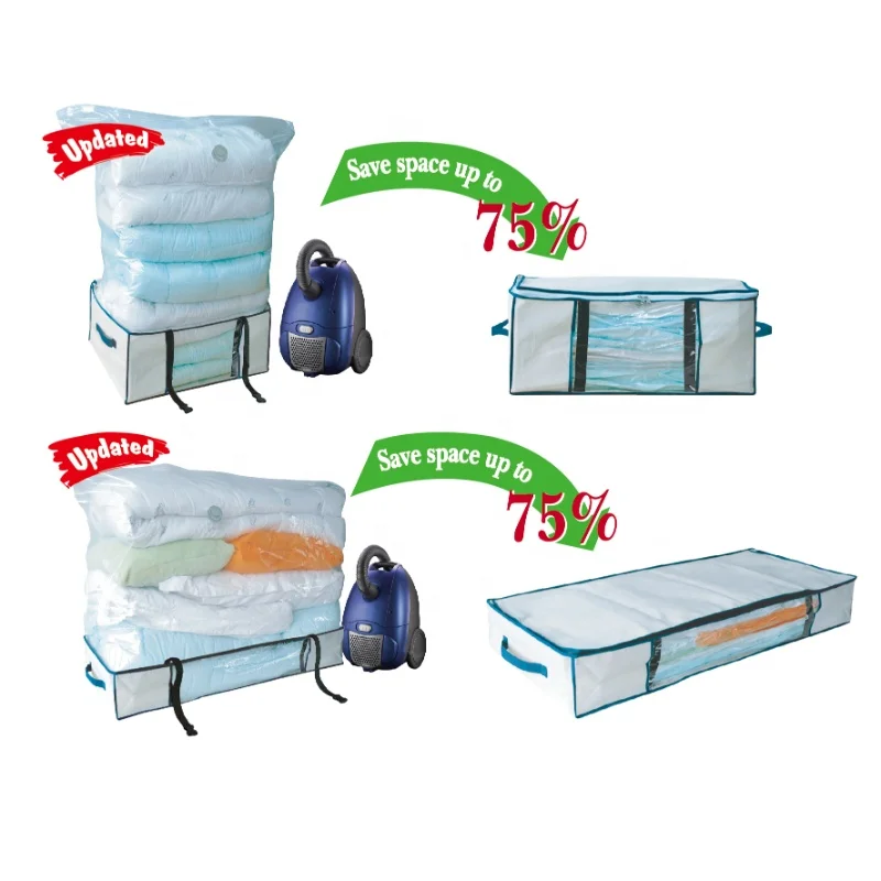 

Factory Direct Plastic Storage Bag Luggage Vacuum Storage Bag Roll Up Seal Storage Bag