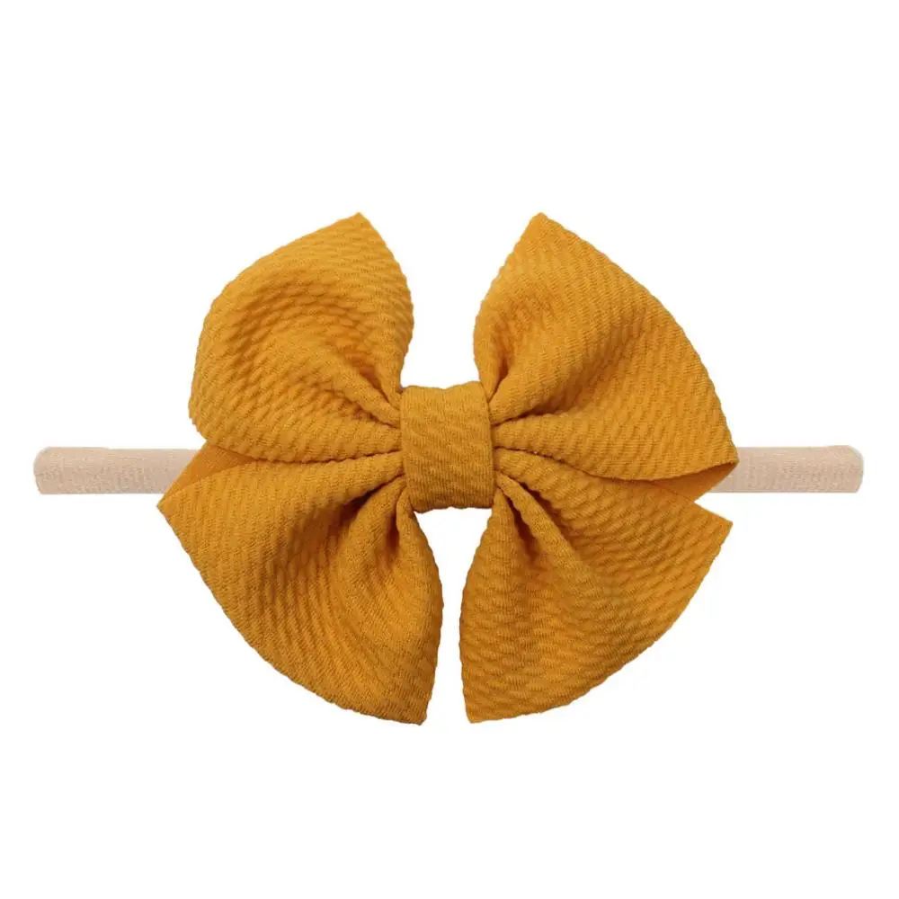 

Nylon Headband 5" Solid Bullet Fabric Hair Bow Baby Headband 2020 Handmade DIY Hair Accessories Hair band, 29 colors