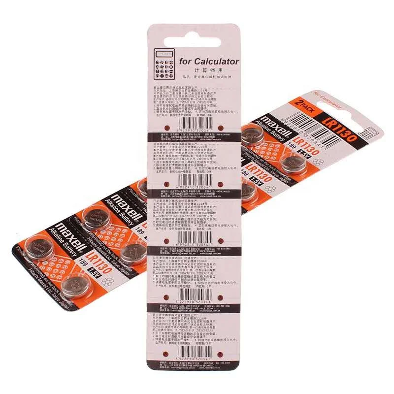 
Maxell LR44 1130 Lr41 Alkaline button battery 0 mercury battery ag13 alkaline button cell lr44 battery 