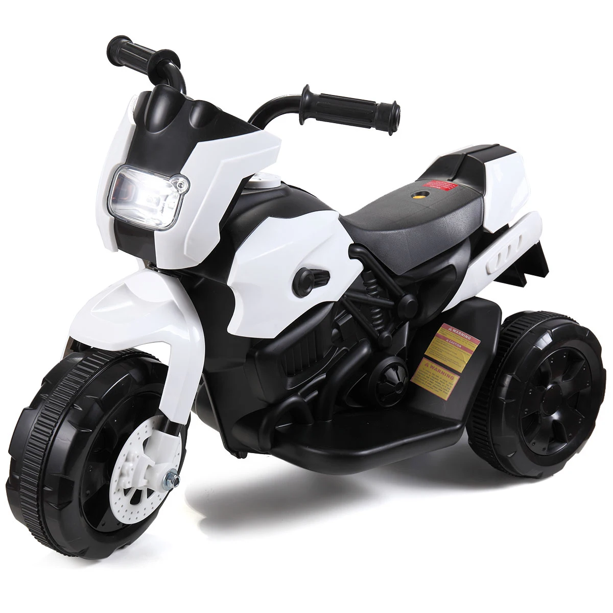 

6V kids ride on motorcycle with headlights, battery-powered 3-wheel bike for kids to drive