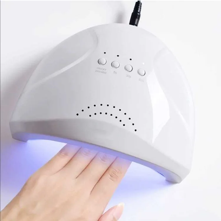 

XZMUV factory price oem nail led lamp 48w nail dryer uv gel nail light for table art manicure tools, White+oem