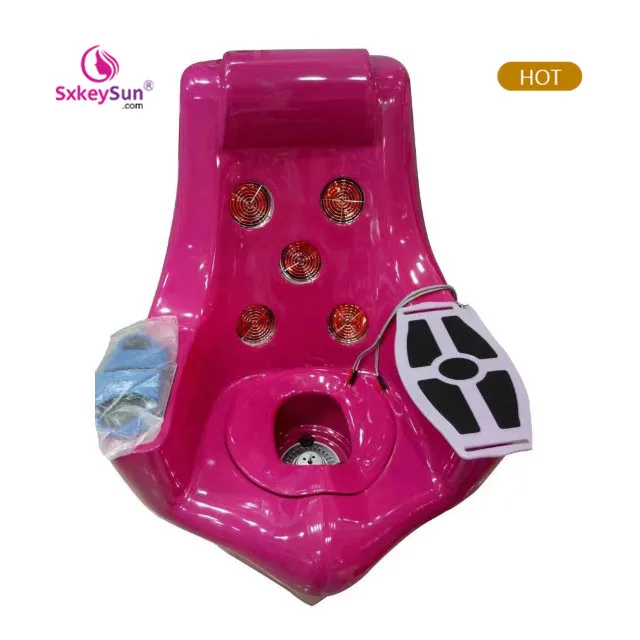 

steam chair toilet seat chairs table foldable facial recliner pink blue luxury vaginal detox spa and chaire massage for salon