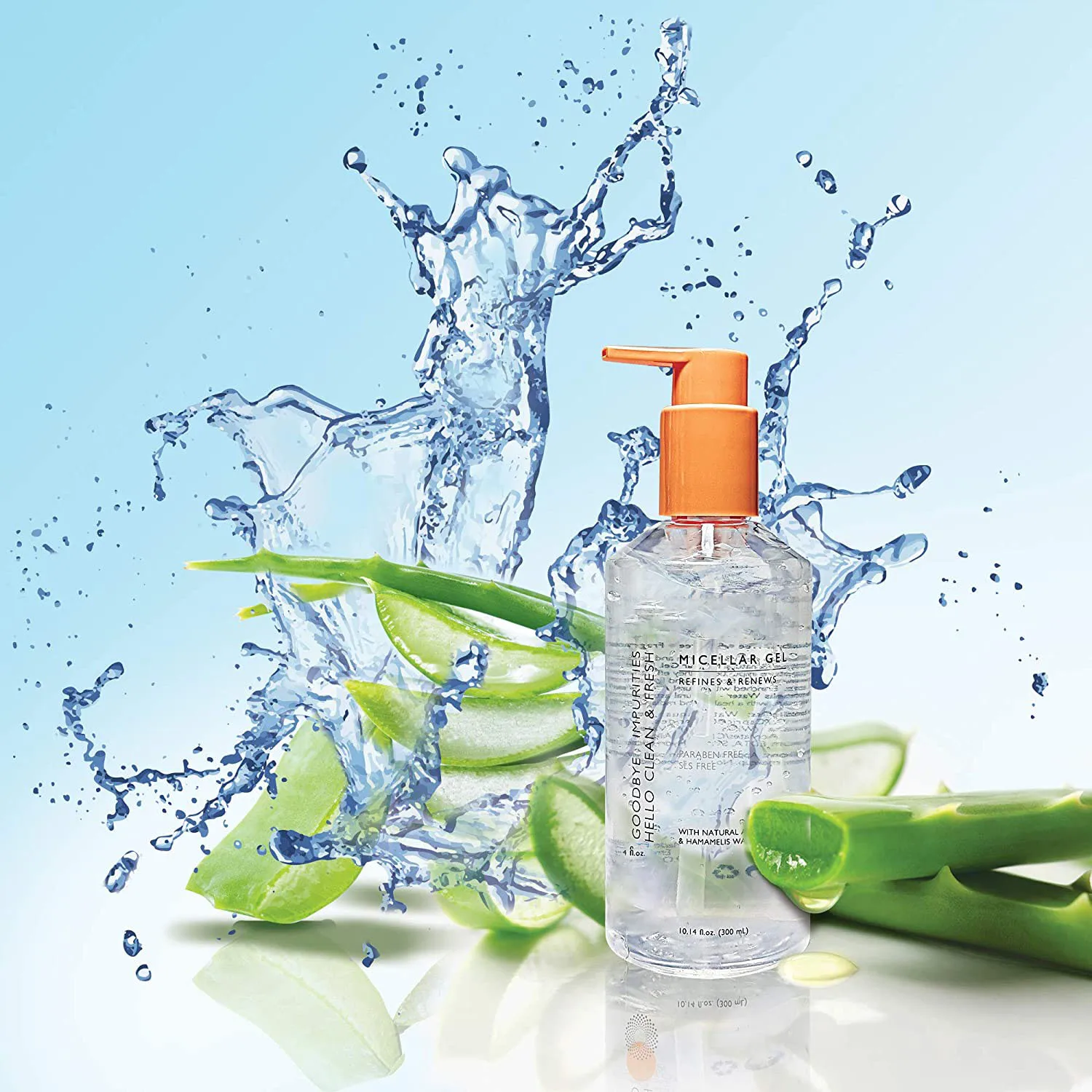 

New Style Aloe Whitening And Replenishing Water Cleanser Mild Exfoliating Facial Cleansing Gel Men Facial Cleanser