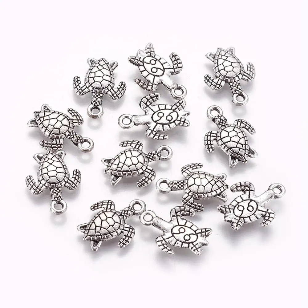 

PandaHall Sea Turtle Antique Silver Zinc Alloy Jewelry Pendants