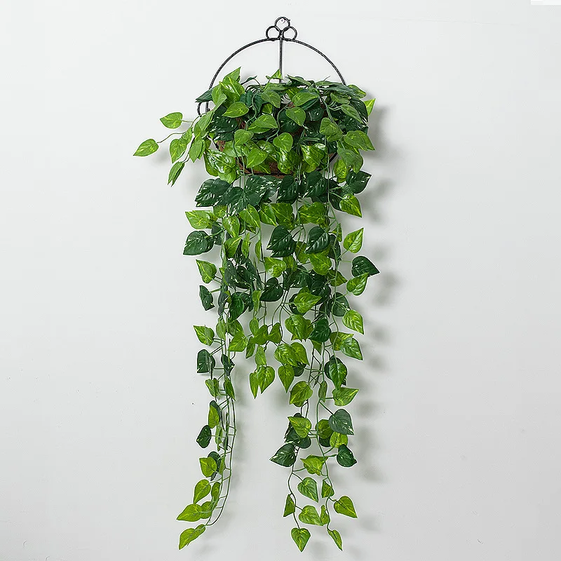 

Artificial Plastic Hanging Plants Artificial Ivy Leaf Plants Vine Hanging Garland Plant, Green