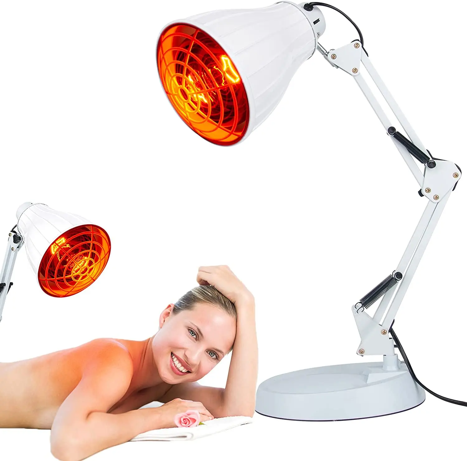 

Red Light Therapy Device Near Infrared Red Light Set Heat Lamp Red Photon for Skin Care Muscle Body Pain Relief