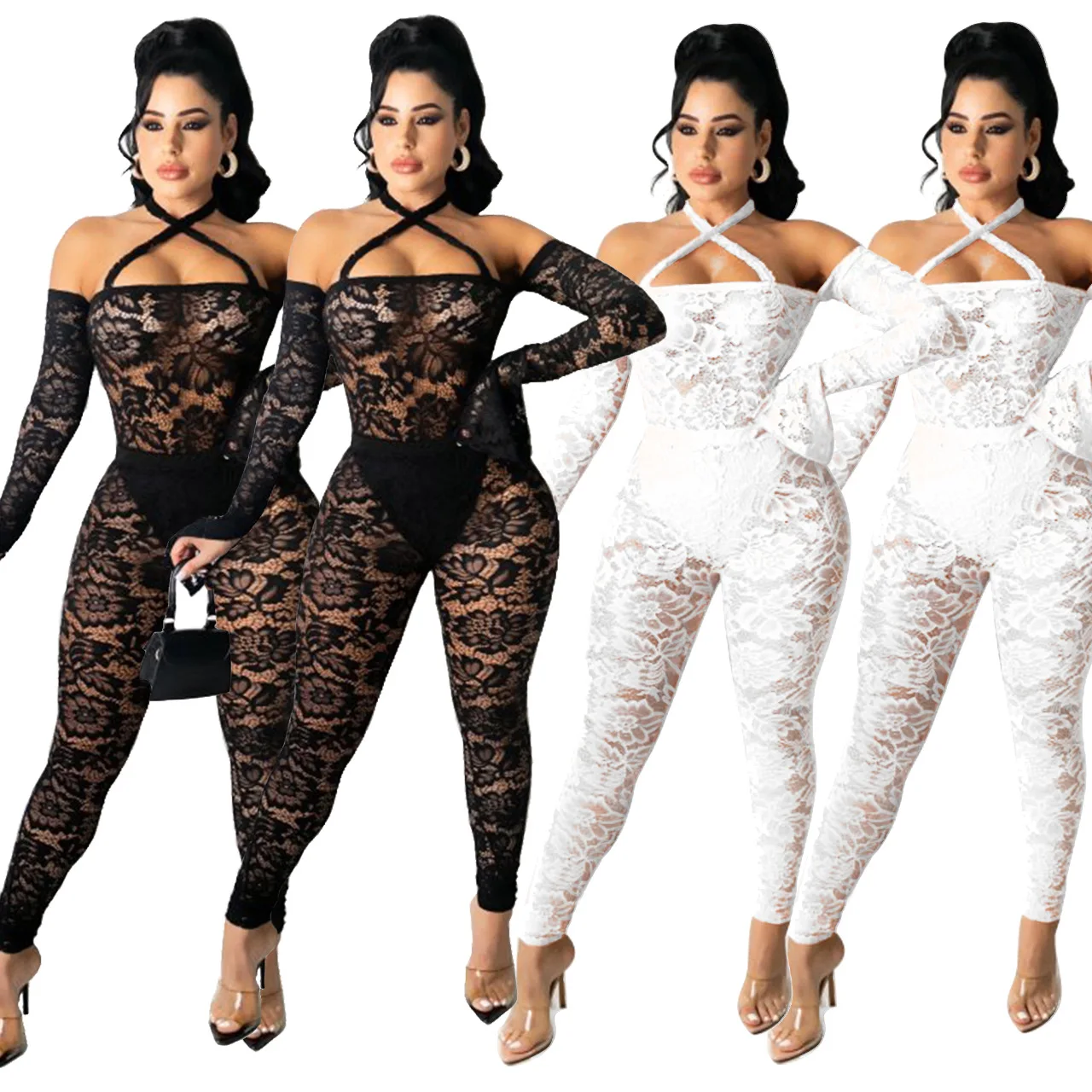 

spring and summer One Piece Jumpsuit Sexy lace strap Jumpsuit