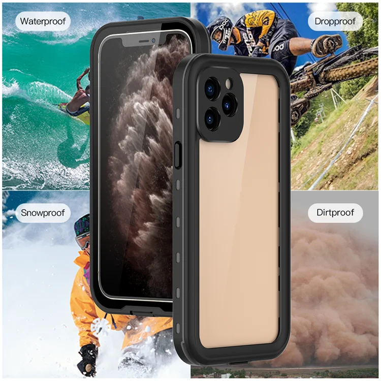 

Manufacture custom IP68 cell phone covers waterproof mobile phone case for iphone X XS 11 2020 case For iPhone 12 mini pro max, 8 colors to choose