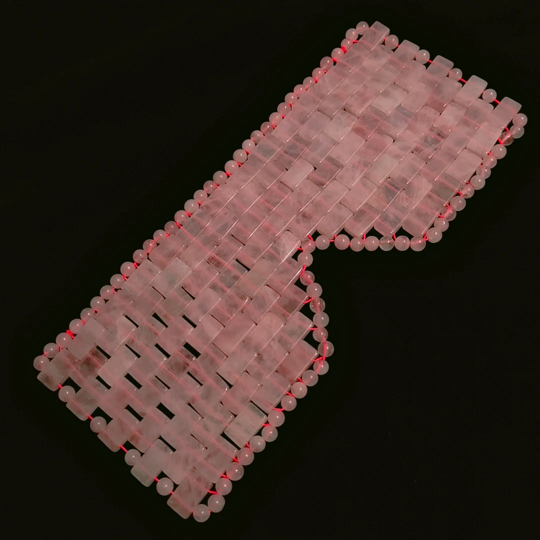 

Hot selling crystal collagen Rose Quartz eye mask