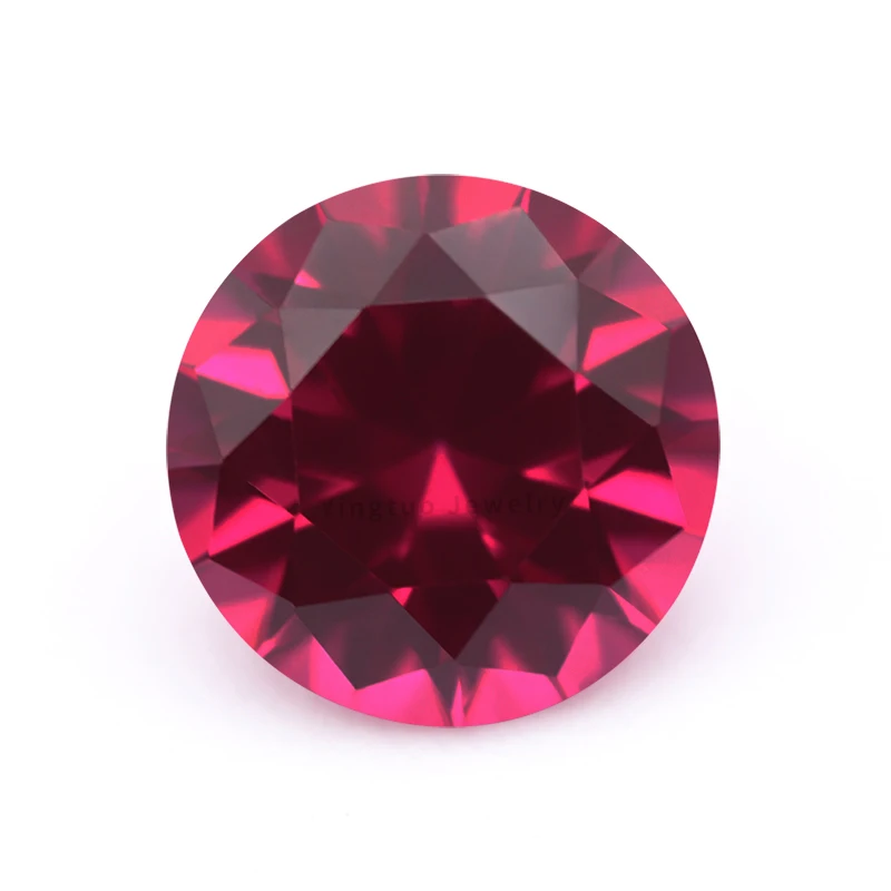 

Synthetic Round Ruby Cut #5 Synthetic Diamond Gems For Corundum Jewelry, 1mm-1.5mm