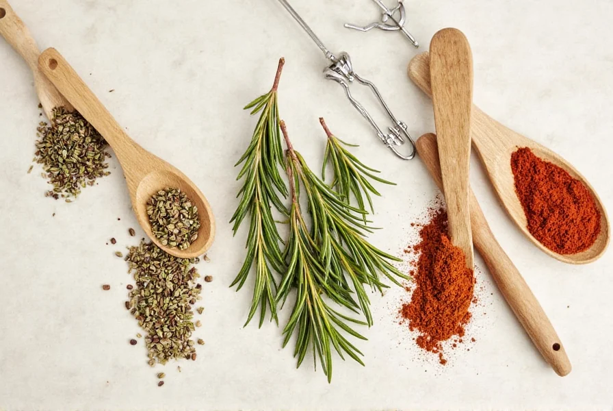 Rosemary-infused vinegar and oil bottles