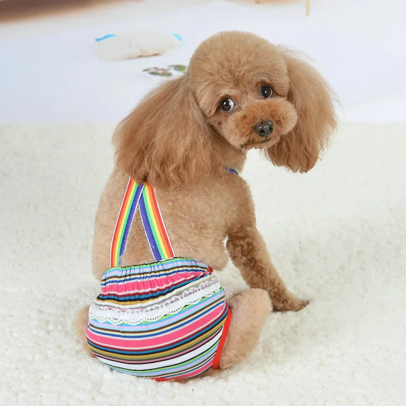 

Factory price high quality dogs cotton clothing pet physiological pants