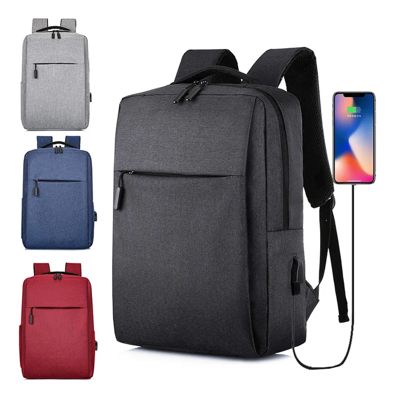 

2020 Custom logo New Design polyester smart back pack bags anti-thief backpack with usb port, Black, blue, red, grey;customized