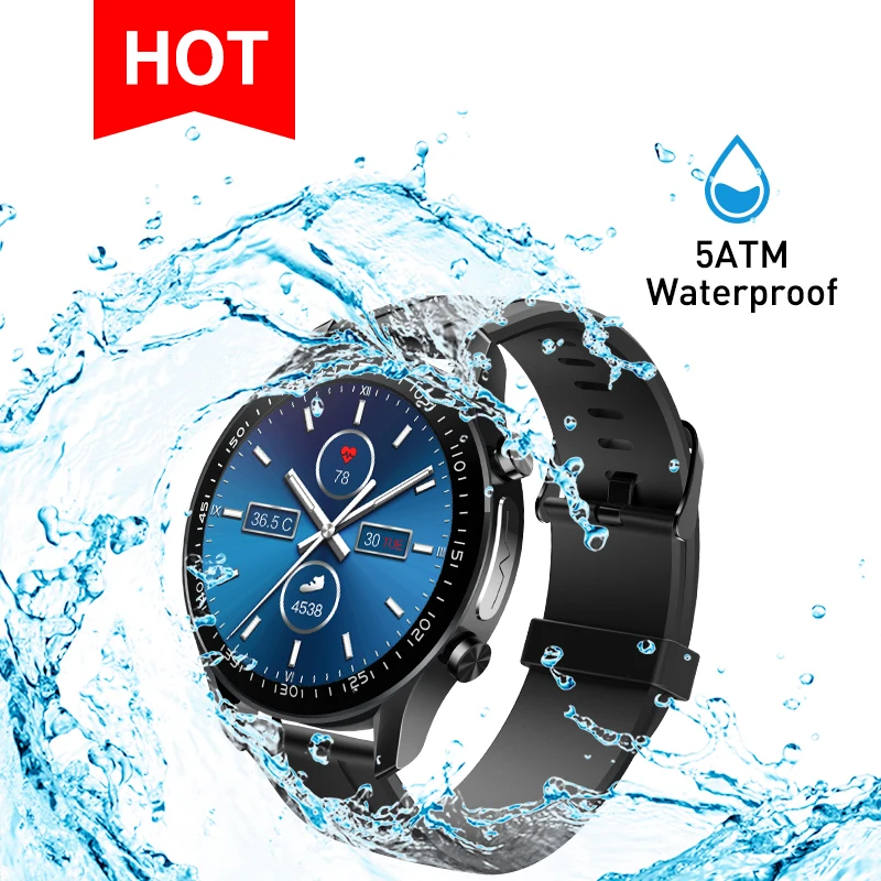 

J-Style 2051E-R stainless steel frame IP67 IP68 waterproof heart rate smart wrist watch