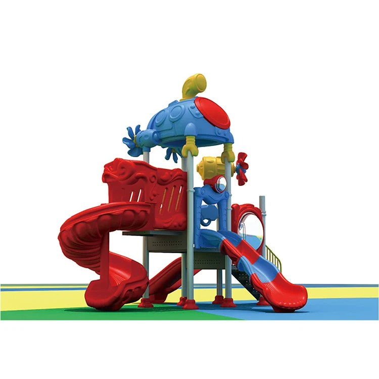 

Cool ocean theme kindergarten playground equipment plastic slide, As your need