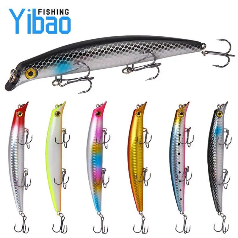 

YIBAO Top Water Popper Lure 125mm 14g Floating Trout Fishing Lures Hard Plastic Bait Carp Pike Bass Popper OEM Fishing Lures