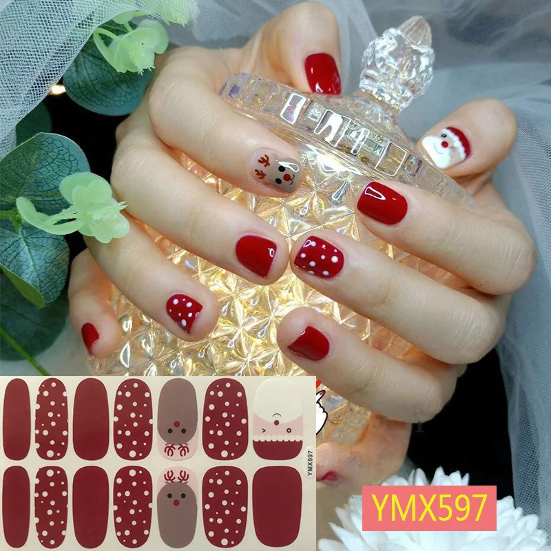 

US market Hot-selling watermark nail pack nail polish foil nail stickers