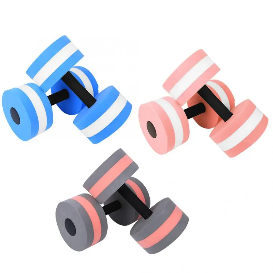 

1 Pair Water Aerobics Dumbbells Aqua Fitness Barbells Foam Dumbbells Hand Bars Pool Resistance Exercise Workout Barbell Fitness