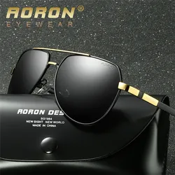 Aoron Latest Black And Gold Driving Men Polarized 