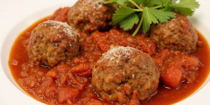 Spanish meatballs in sauce