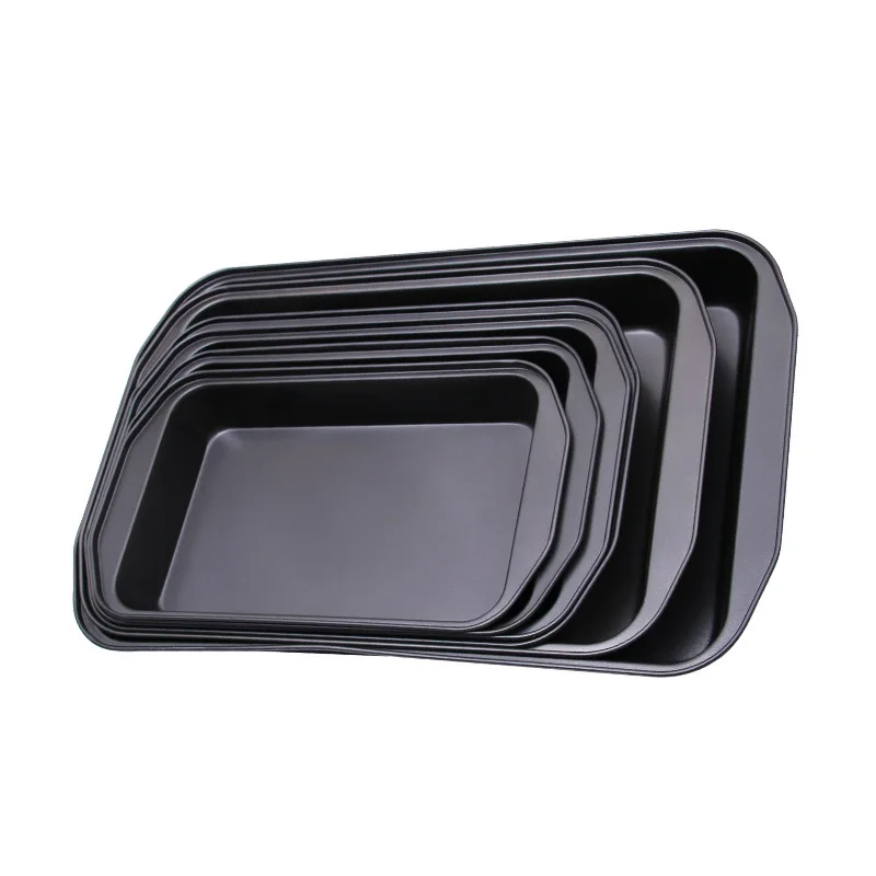 

34 36 38 39 44 50cm Carbon Steel Rectangular Deep Octagonal Square Baking Pan Non-stick DIY Cake Pizza Pan Baking Mold, As picture