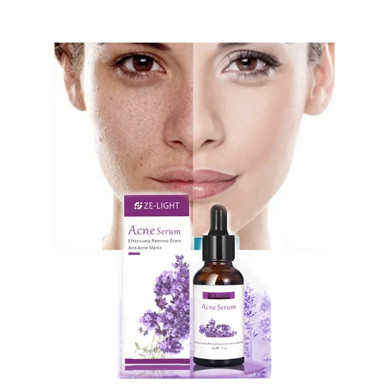 

Custom Brand Vitamin Skin Care Kojic Serum Plant Extract Whitening Anti Acne Lavender Serum, Transparent