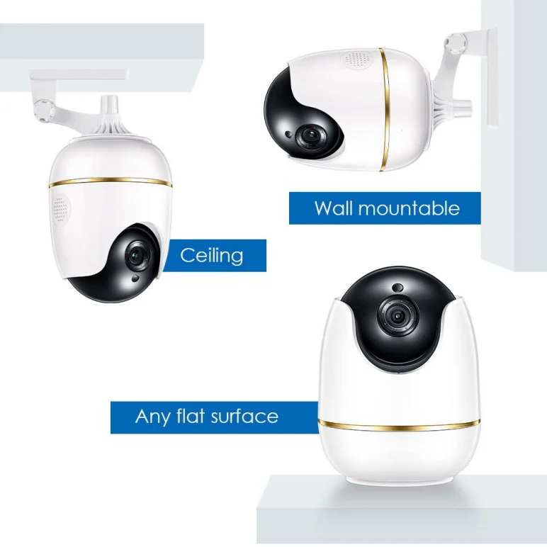 1080p Smart Home Wilress IP PTZ Camera with AI Smart Detection